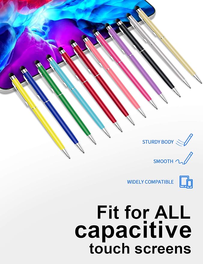 innhom 36 Pack Stylus Pens for Touch Screens Stylus Pen for iPad 2 in 1