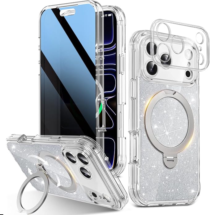 Twinkle Design Privacy Case for iPhone 17 Pro Max
