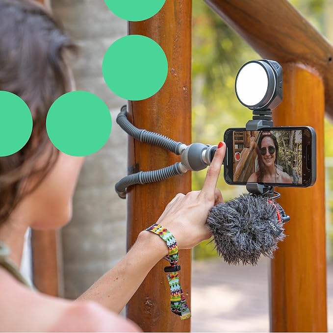 Joby Beamo Reel LED Light for Content Creator for Compact Mirrorless Cameras or