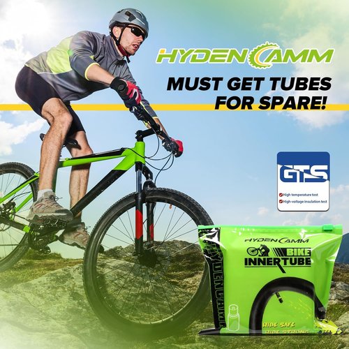 Bike Tube 2-Pack | 20/26 Inch Butyl Inner Tubes with 35mm AV Schrader Valve & Tire Levers