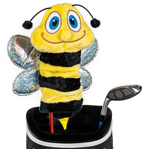 Daphne’s Bee Hybrid Headcover | Premium Hybrid and Fairway Wood Headcovers | Funny Golf Club Covers | Stylish Protection for Your Clubs | Men's Golf Gear | Headcover for Men and Women