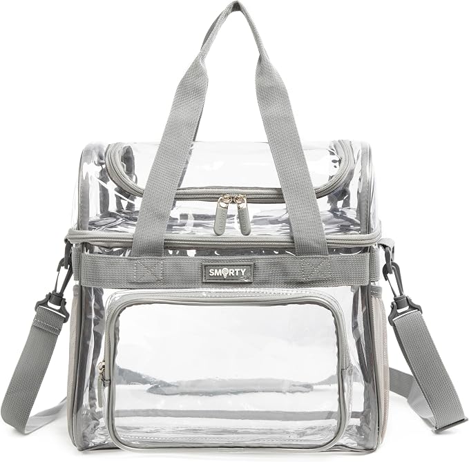 J.CARP Clear Bag Heavy Duty Backpack Durable Transparent See Through Bag