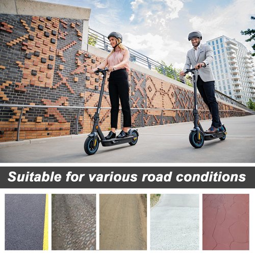 9.5x2.50 Scooter Tires, 9.5 Inch Tubeless Tire, Front Rear Wheel Replacement Scooter Tire, Self Repairing with Valve for NIU KQi3/Pro/Max Electric Scooter Accessories, Non-Slip, Shockproof (1 Pack)