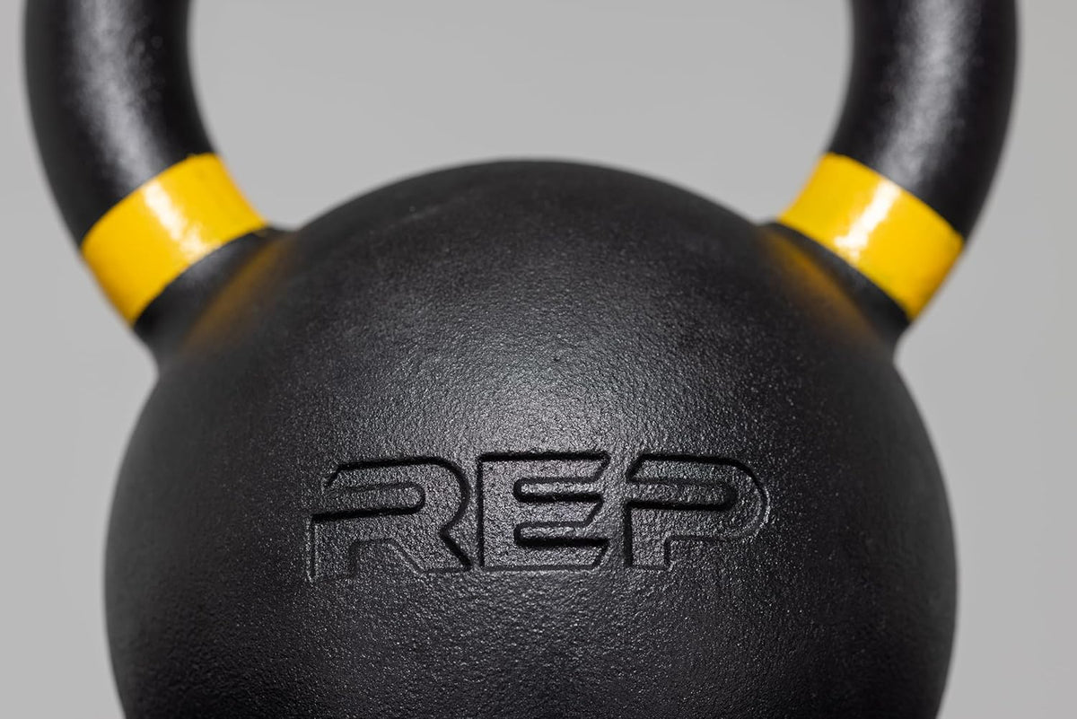 REP Fitness Single Kettlebells - Cast Iron Strength Training Weights 5lb to 50lb | Home Gym Essential