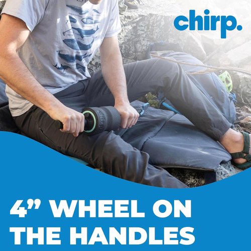 Chirp Focus Muscle Roller Handle - Deep Tissue Massager for Neck, Shoulder & Back Pain | 15.5" (39cm)