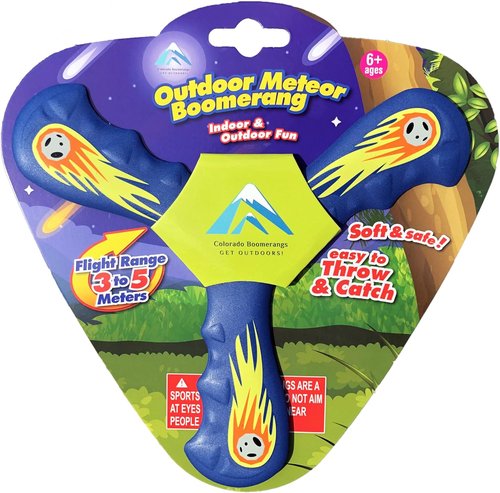 Comet & Meteor Boomerang Set - Includes One Indoor Comet & One Outdoor Meteor Boomerang