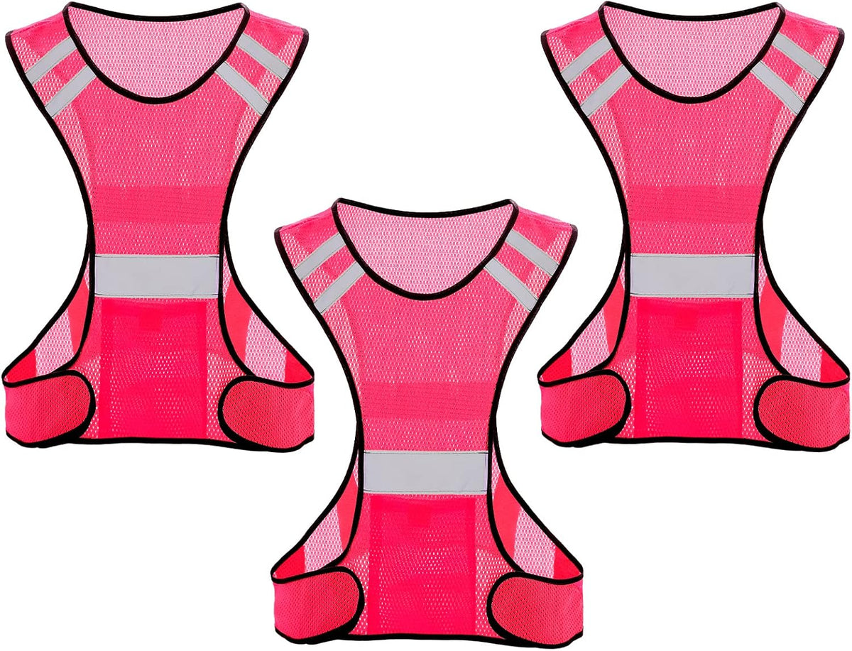TCCFCCT Reflective Running Vest - High Visibility Gear with Large Pocket for Safety & Comfort
