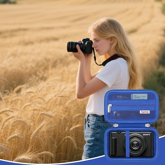 Hard Travel Case for Sony ZV-1F / ZV-1 / ZV-1 II Digital Camera, Vlogger Camera