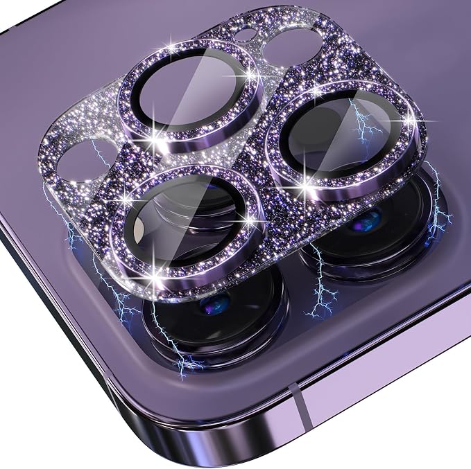 Choiche for iPhone 14 Pro/iPhone 14 Pro Max Camera Lens Protector, Bling Camera