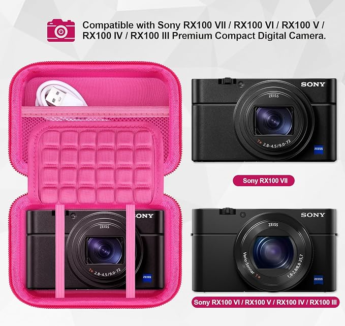 Lacdo Camera Carrying Case for Sony RX100 VII/ RX100 VI/ RX100 V/ RX100 IV/