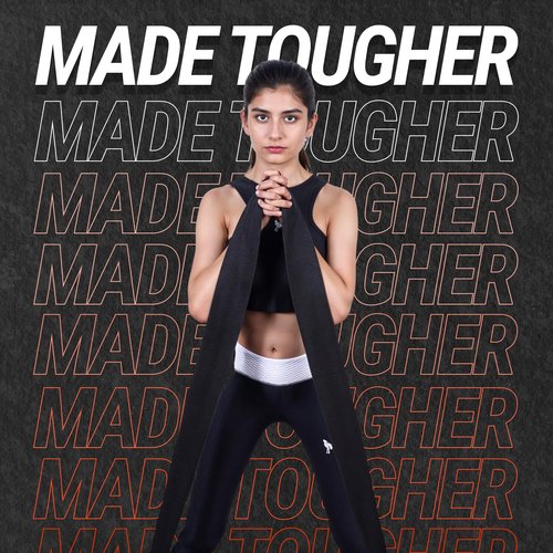 76 Inches Fabric Resistance Bands for Women and Men - Non-Slip, Durable Exercise Bands for Stretching, Yoga, and Home Fitness (Black 76" Long Belt)