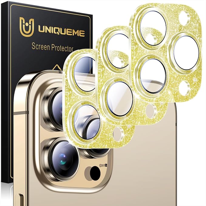 UniqueMe 3 Packs Compatible for iPhone 13 Pro Max/iPhone 13 Pro Camera Lens