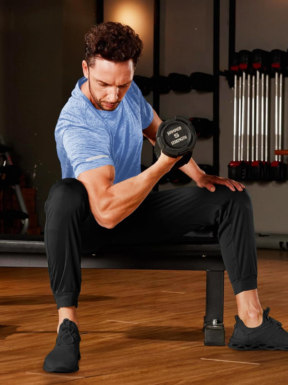 TACVASEN Men's Athletic Workout Shirts - Short Sleeve Dry Fit Crewneck T-Shirts for Running | Gym Wear