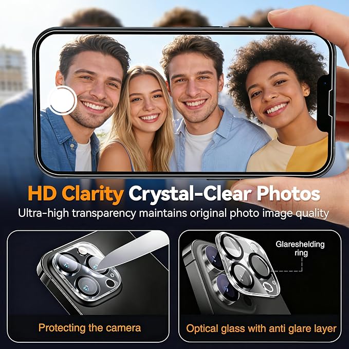 Wiaocit 3 Pack Tempered Glass Screen Protector