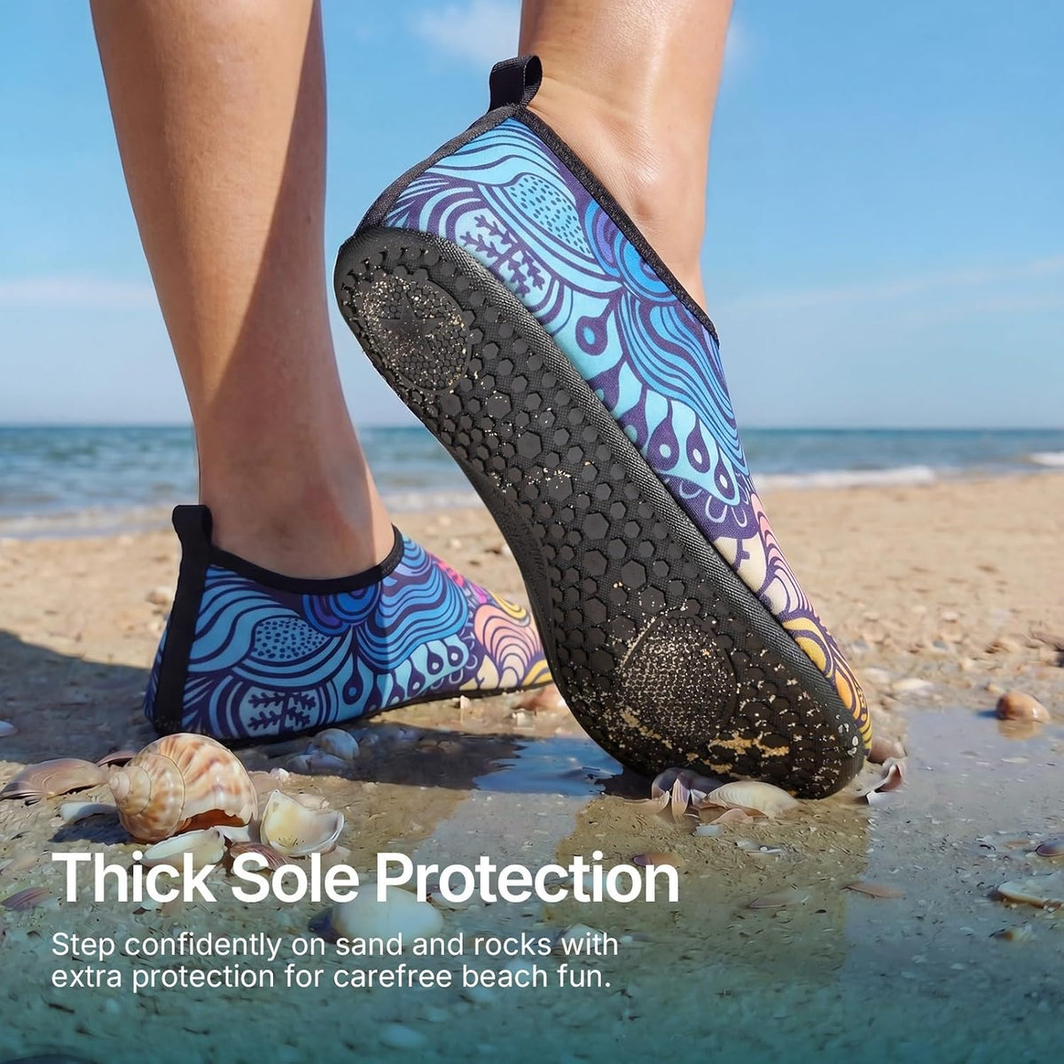 Skiennix Water Shoes - Quick-Dry Aqua Socks for Beach, Pool, and Yoga | Adult & Youth Sizes Available