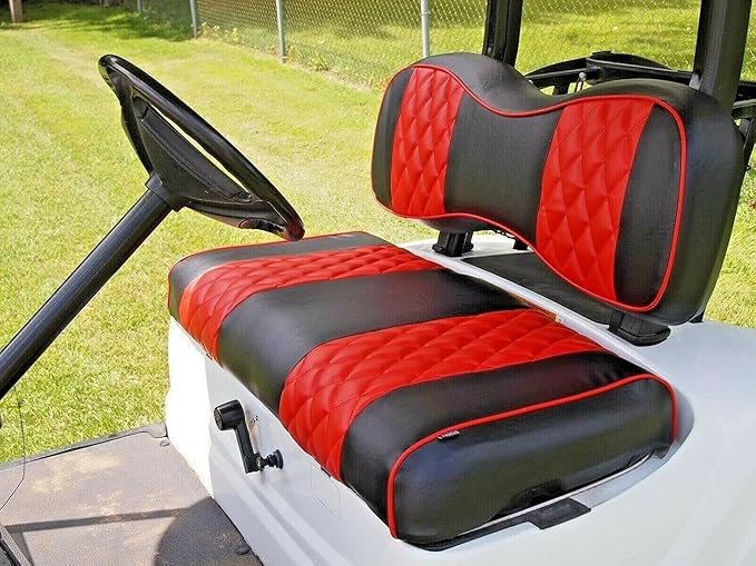Huskey Parts Company Front Seat Cover Diamond Stitch Fit YMH Drive G29 07+, Drive 2 G&E Golf Cart