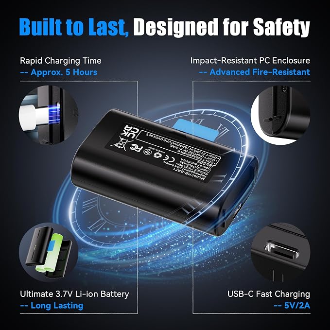 Fulpower 1-Pack Rechargeable Battery Compatible