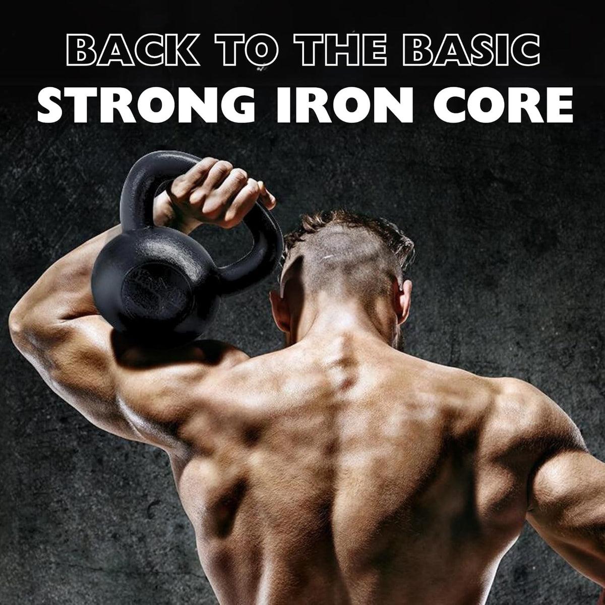 Yes4All Cast Iron Kettlebell Set | Strength Training 5-80 Lb for Full Body Workouts - Single & Pair Options