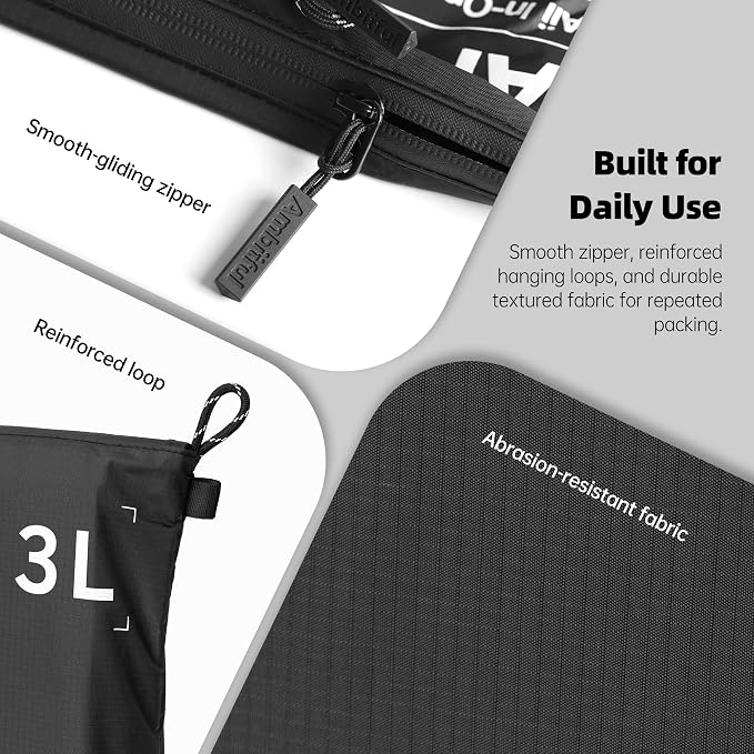 AMBITFUL AP-01 Water-Resistant Organizer Pouch, Ultra-Light Travel Storage Bag