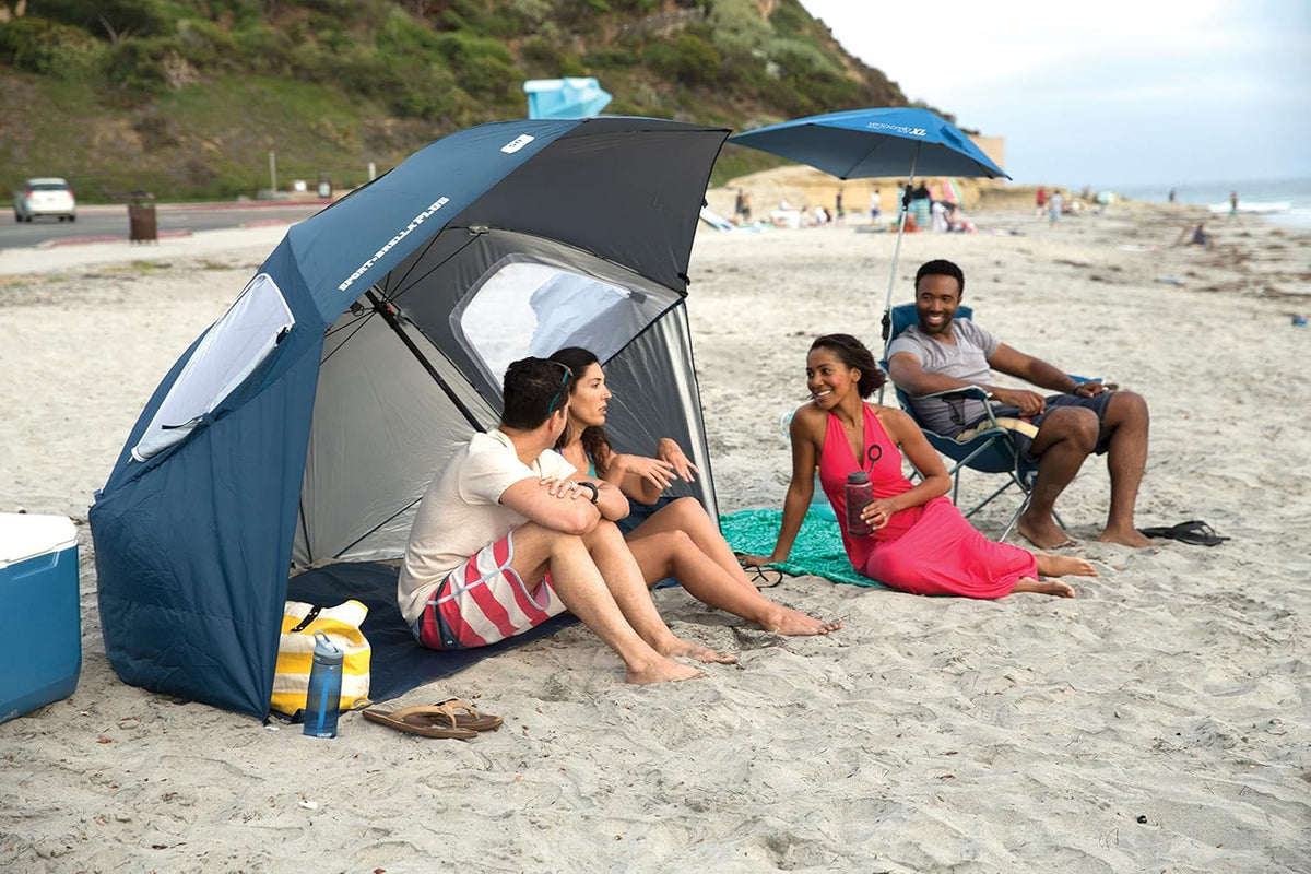 Sport-Brella Versa-Brella XL - Versatile All-Position Umbrella with Clamp | Midnight Blue