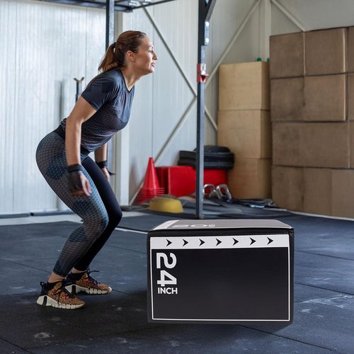BalanceFrom 3-in-1 Foam Plyometric Jump Box - Versatile Non-Slip Design for Strength & Agility Training