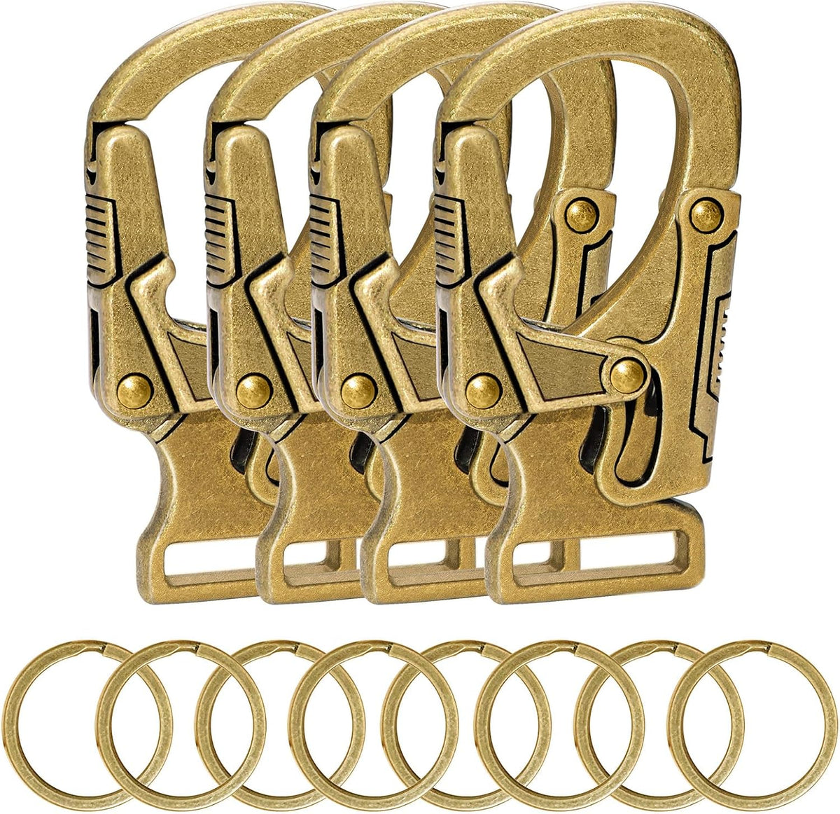 Ahiller Carabiner Clip, Dual Lock Keychain for Daily Use