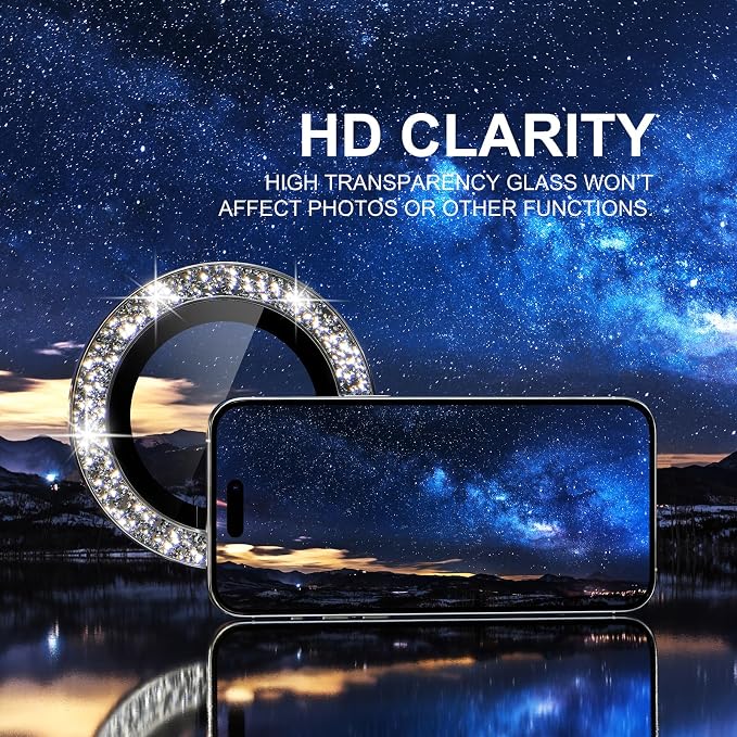 Choiche Compatible for iPhone 15 Pro/iPhone 15 Pro Max Camera Lens Protector