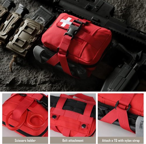 LIVANS Tactical IFAK Pouch - Tear-Away Molle First Aid Bag for Outdoor Travel & Hiking