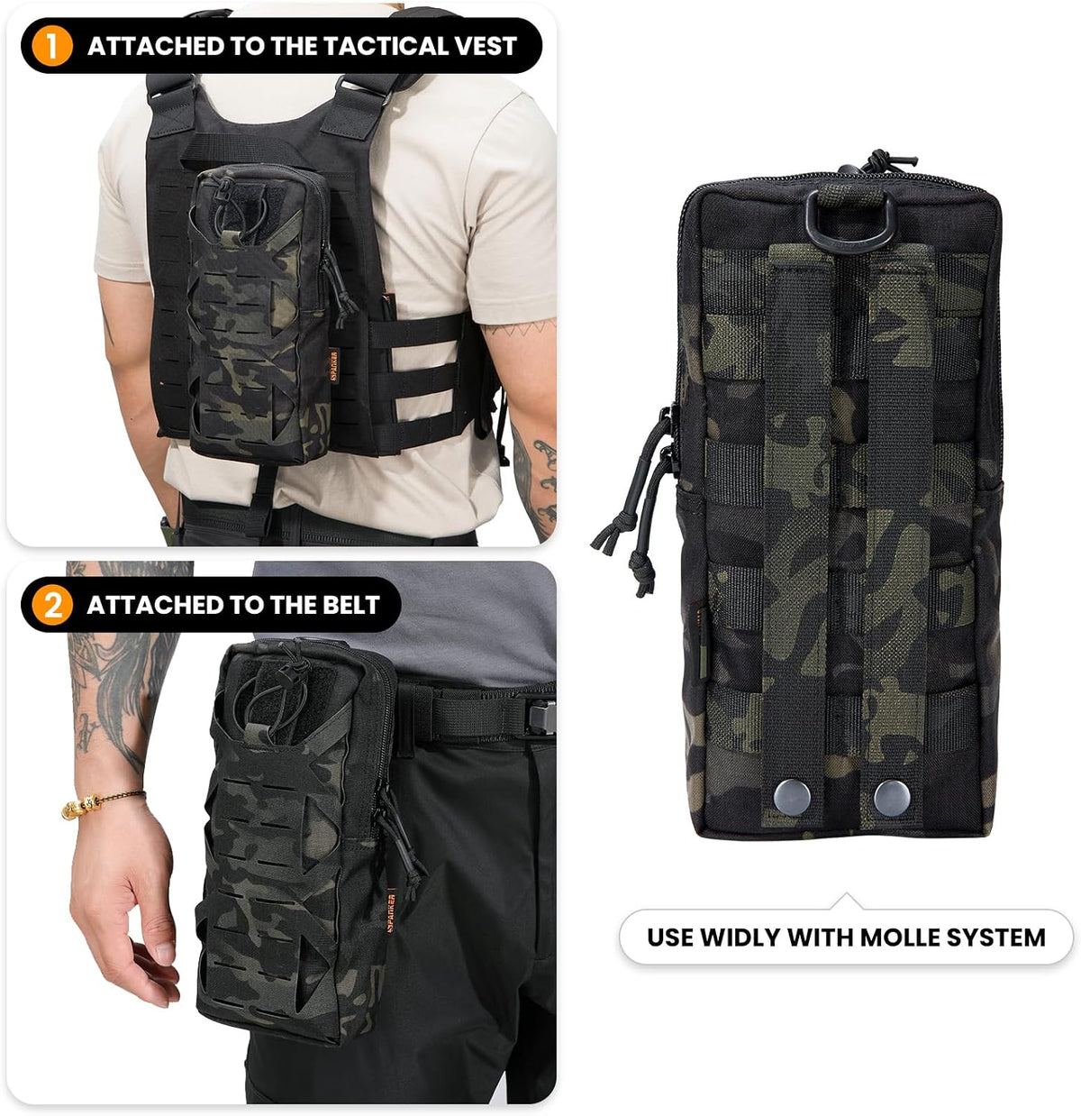 EXCELLENT ELITE SPANKER Tactical EDC Pouch Molle Utility Tool Pouches
