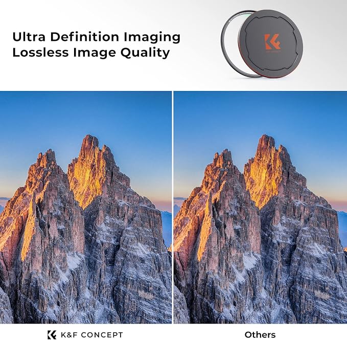 K&F CONCEPT 52mm Magnetic MC UV Lens Protection Filter + Lens Filter Cap