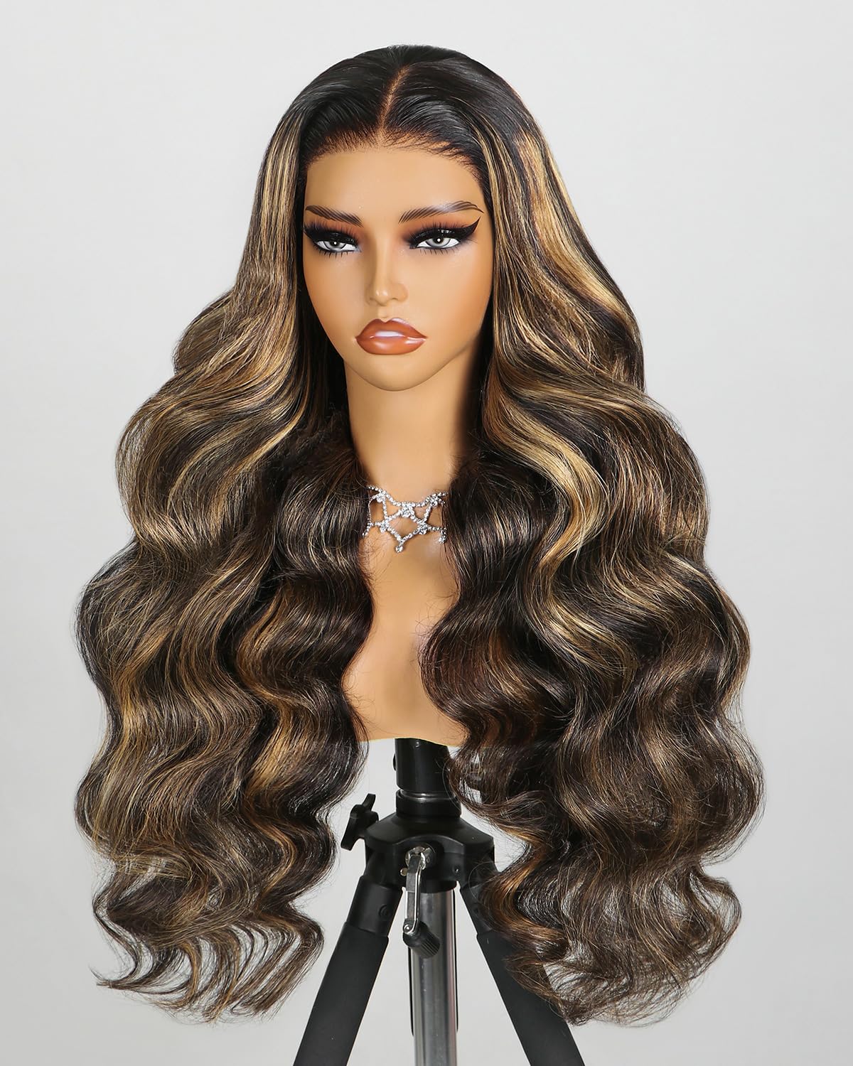 Megalook Balayage Glueless Wigs Human Hair Pre Plucked Pre Cut Highlight Ombre 6X5 Closure Wigs Human Hair 12A Body Wave Wig Ble