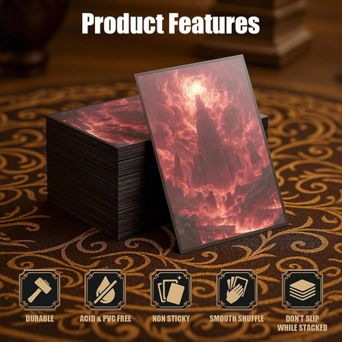 MTG Card Sleeves - Ultra Clear Front & Matte Finish Back - 100 Count Standard Size for Magic The Gathering