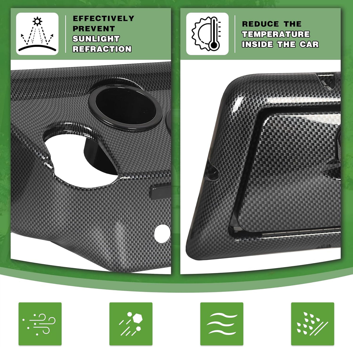 ECOTRIC Dashboard Cover Compatible with 1982-Up Club Car DS Golf Cart