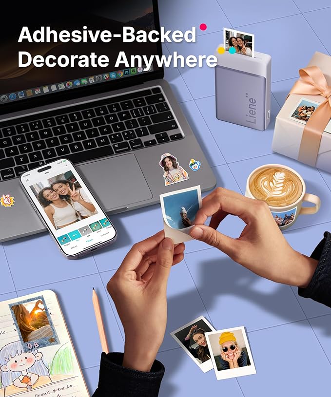 Liene Pearl N200 Pro Portable AI Photo Printer, Instant Mini Picture Printer