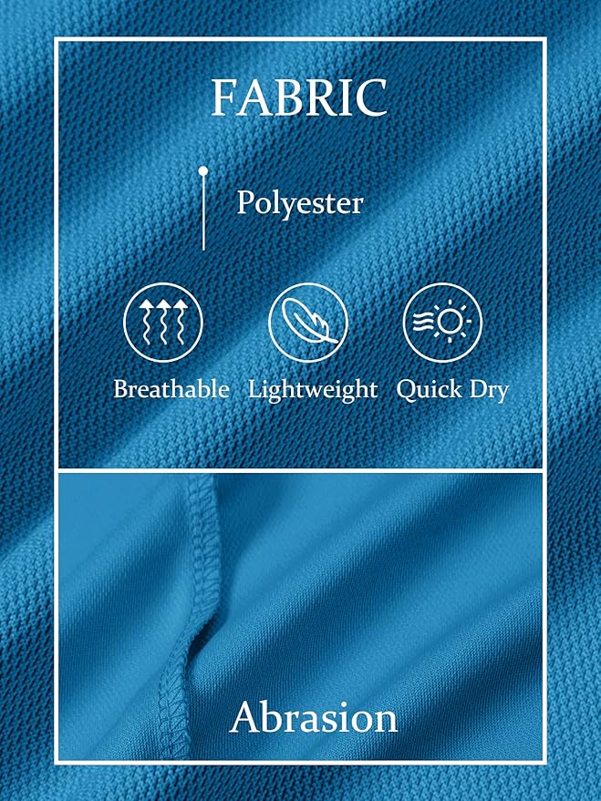 TACVASEN Mens Golf Shirt Dry Fit Mens Polo Shirts Short Sleeve Performance Golf Polos for Men with Collar Work Shirts