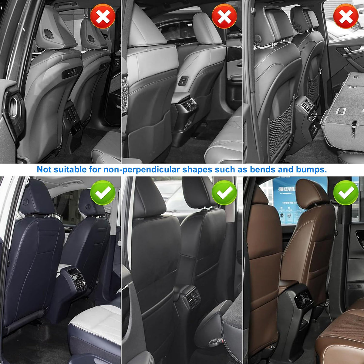 Car Kick Mats Back Seat Protector for Jeep Grand Cherokee 2 Pack