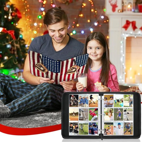 Baseball Cards Binder - 250th Anniversary Gift | 900 Pockets with 50 Double-Sided Pages for Collectors