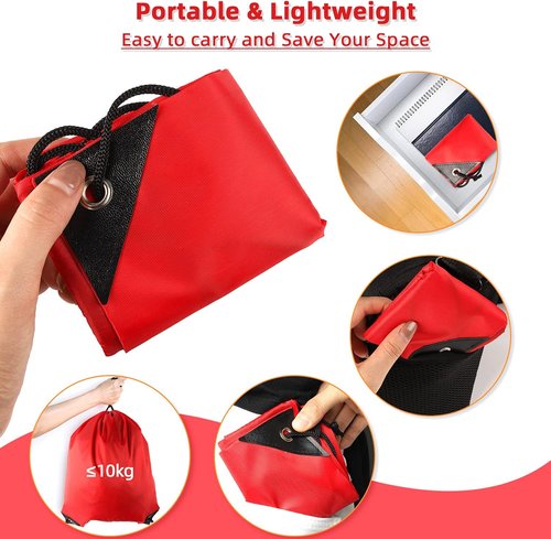 GoodtoU Drawstring Backpack - 20 Pcs Cinch Bags for Gym & Travel | Red Sackpack for Men & Women