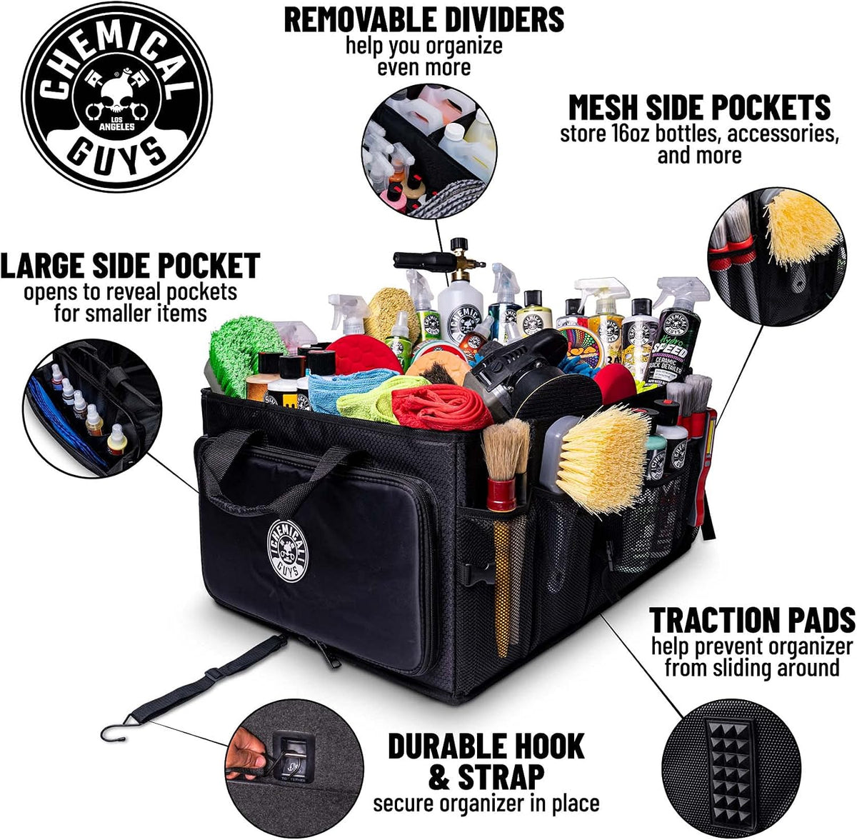 Chemical Guys Large Space Trunk Organizer.