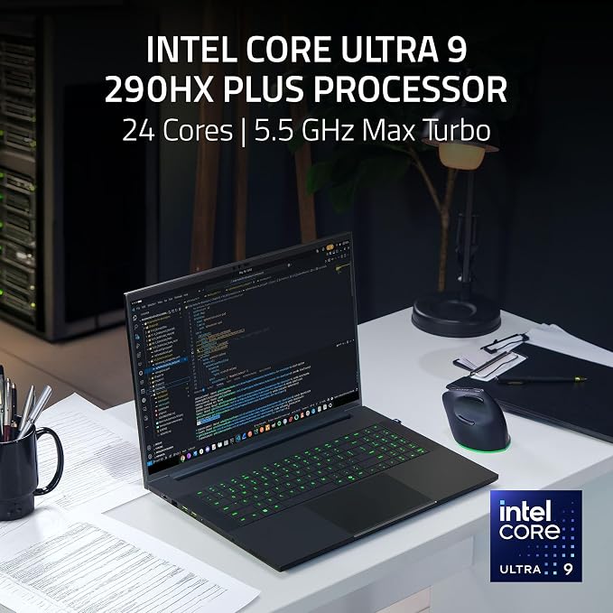Razer Blade 18 (2026) Gaming Laptop, RTX 5080, 32GB DDR5, 1TB, Black | Intel Ultra 9 290HX, 18" UHD+ 240Hz / FHD+ 440Hz Dual Mode Display, Wi-Fi 7, TB5, Upgradeable Memory, Windows 11