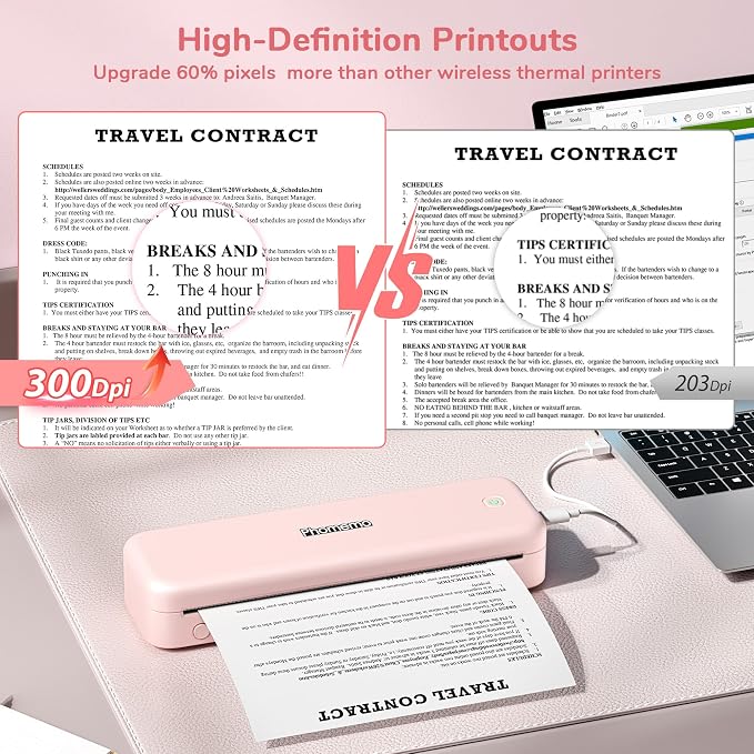 Phomemo Portable Printers Wireless