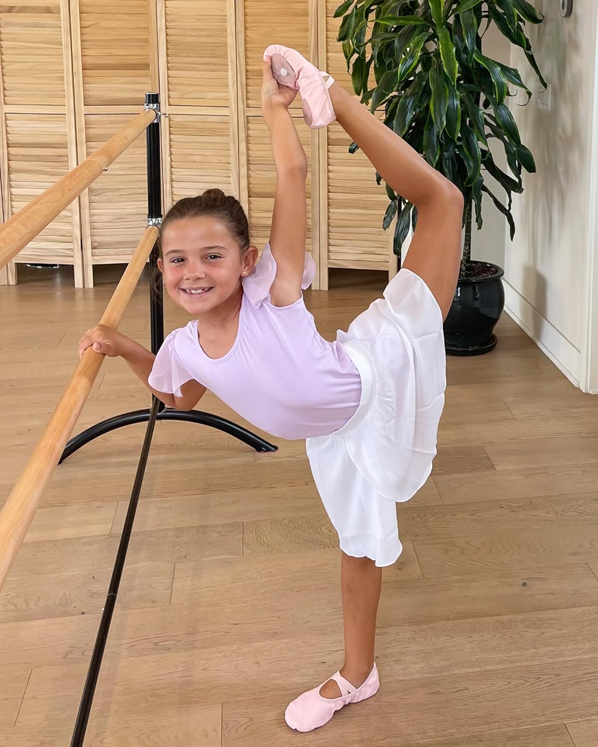 Stelle Ballet Shoes - Soft Leather Toddler & Kids Ballet Slippers for Dance | Multiple Sizes Available