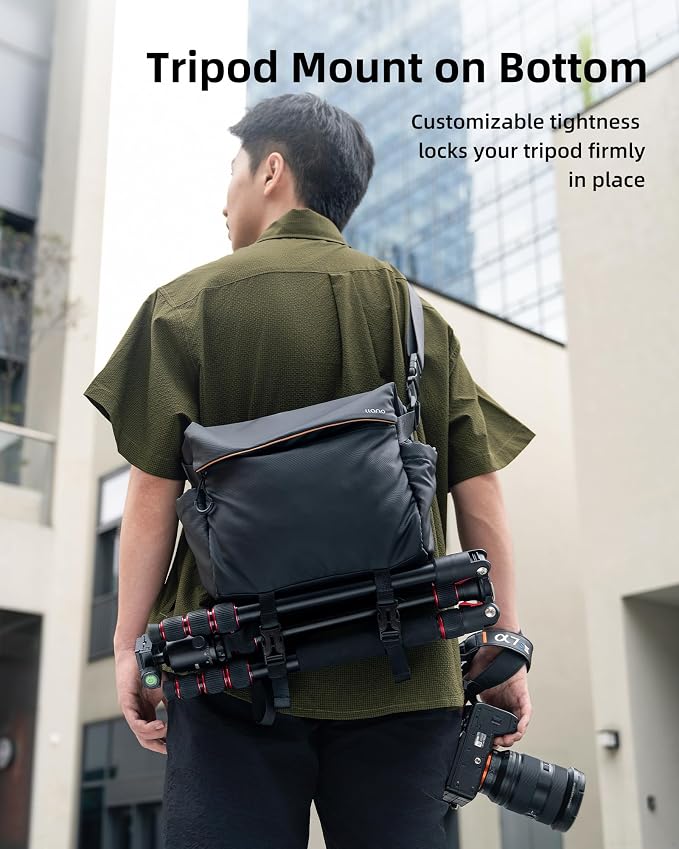 llano 6L Camera Sling Bag for Photographers, DSLR Shoulder Bag Small, Compact