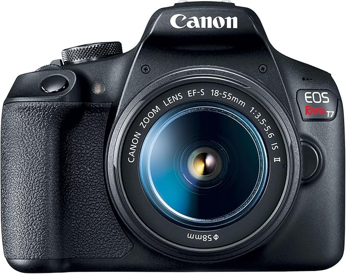 Canon EOS Rebel T7 DSLR Camera Bundle – EF-S 18-55mm Lens, 64GB Memory Card