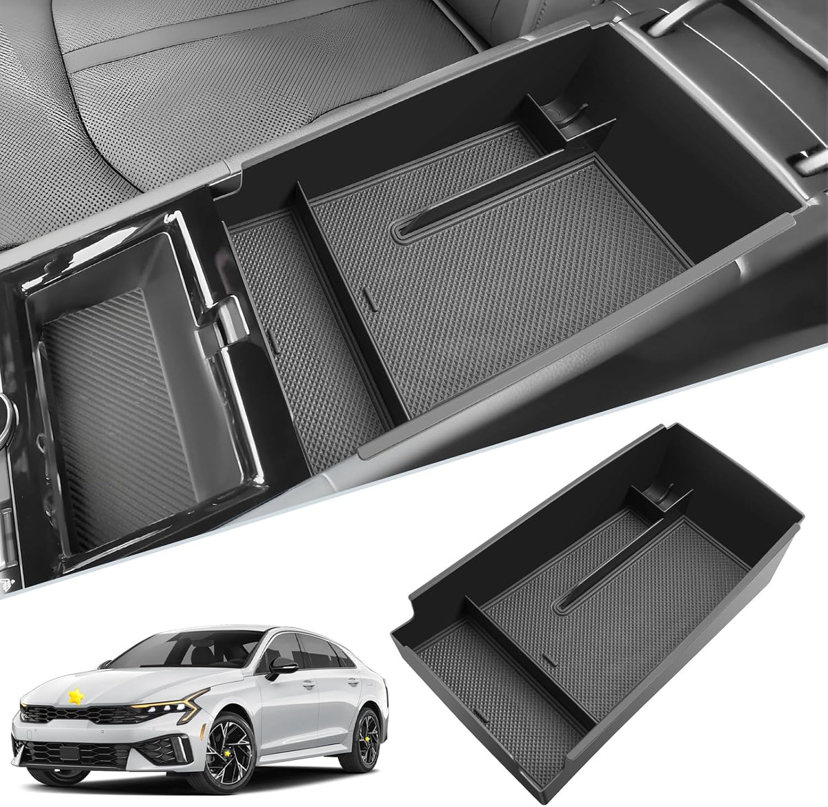 SKTU for 2025 2026 2027 Kia K5 Accessories Center Console Organizer ABS
