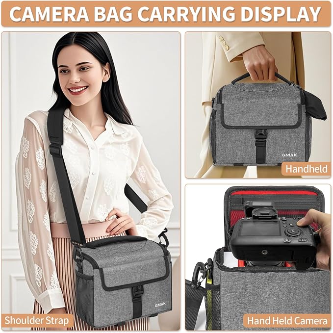 GMAK Camera Bag for Photographers, Anti-shock Camera Shoulder Bags
