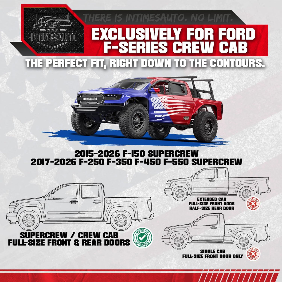 68-Liter Underseat Storage for 2015-2026 F-150 SuperCrew & 2017-2026 F-250/F-350 Super Duty – 3D Laser Scanned, Modular ABS Box
