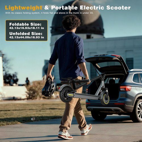 NAVIC Electric Scooter for Adults - Top Speed 22 MPH | Long Range Up to 28 Miles | Dual Suspension & APP Control