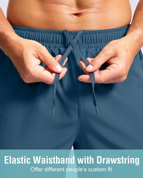 G Gradual Men's Athletic Running Shorts - Quick Dry with Zipper Pockets | Available in 5", 7", and 9" Sizes