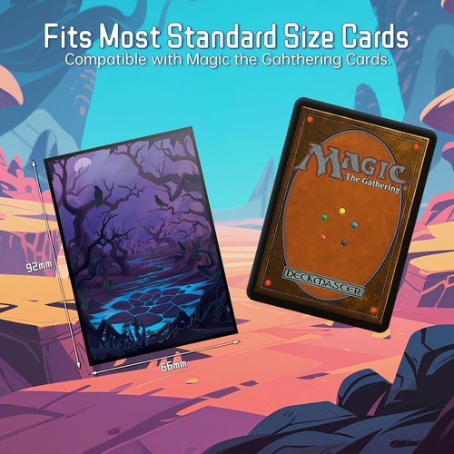 MTG Card Sleeves - Ultra Clear Front & Matte Finish Back - 100 Count Standard Size TCG Sleeves